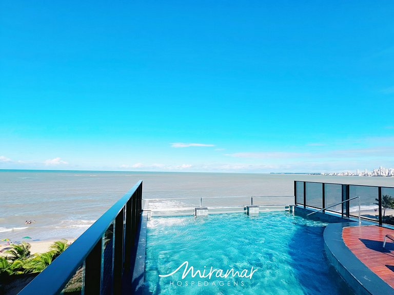 Flat c/Terraço Alta Marine-Miramar Hospedagens