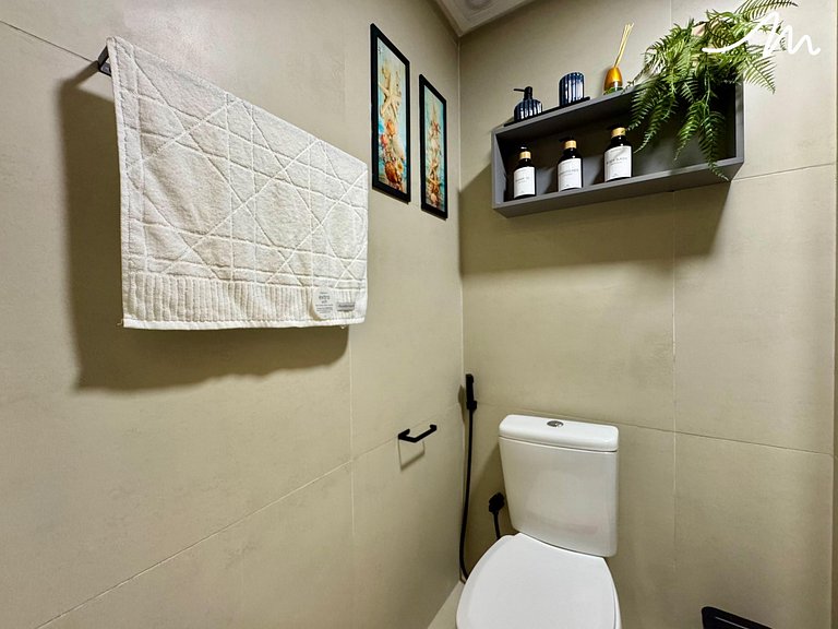 Flat c/Terraço Alta Marine-Miramar Hospedagens