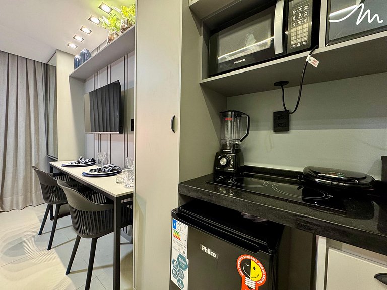 Flat c/Terraço Alta Marine-Miramar Hospedagens