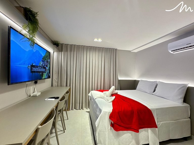 Flat Sofisticado p/ 3 em Cabo Branco-Miramar
