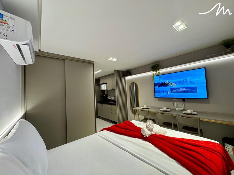 Flat Sofisticado p/ 3 em Cabo Branco-Miramar