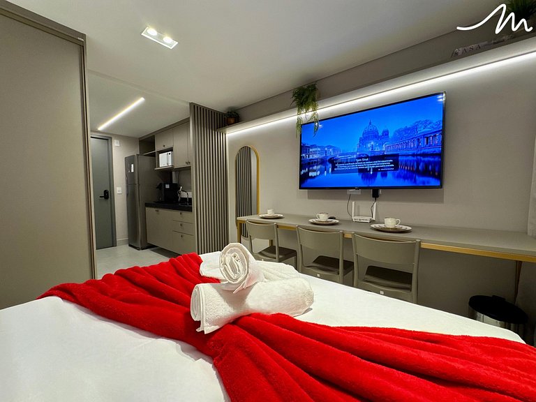 Flat Sofisticado p/ 3 em Cabo Branco-Miramar