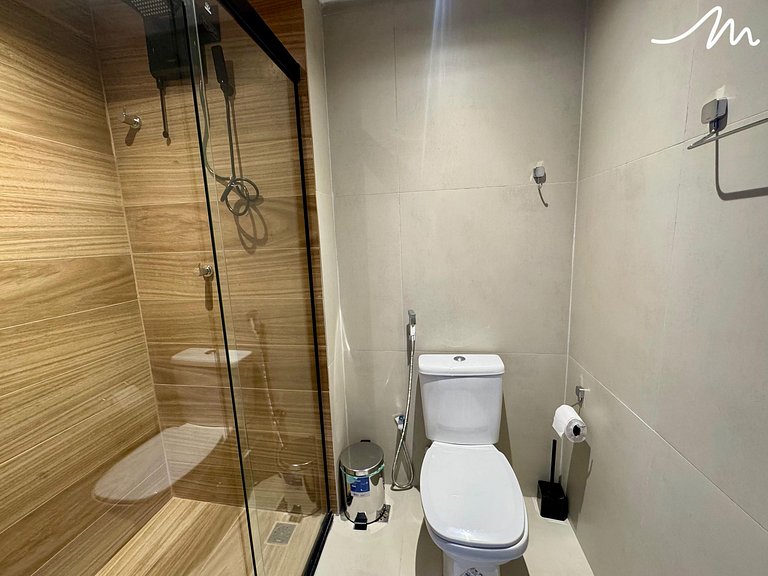 Flat para Casal c/ Varanda Vista Mar Alta Marine