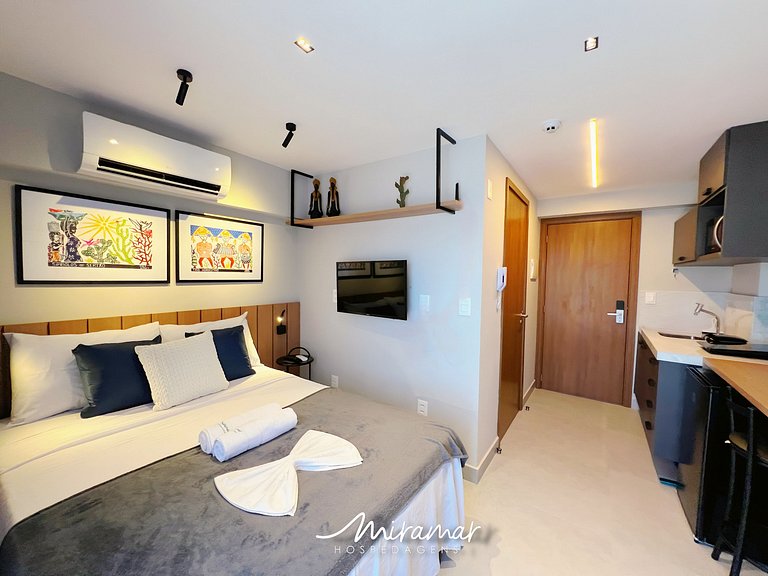 Flat Confórtavel p/3 no Restinga-Jardim Oceania