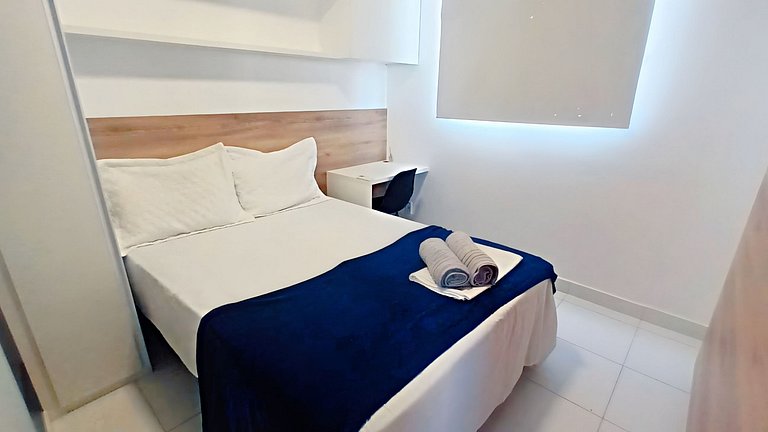 Apto com dois quartos em Ponta de Campina