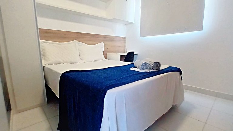 Apto com dois quartos em Ponta de Campina
