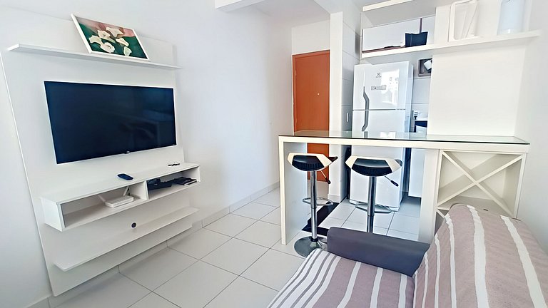 Apto com dois quartos em Ponta de Campina