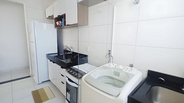 Apto com dois quartos em Ponta de Campina
