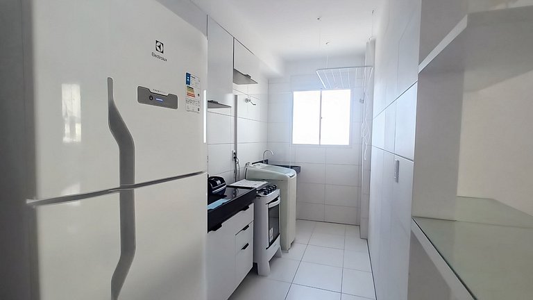 Apto com dois quartos em Ponta de Campina