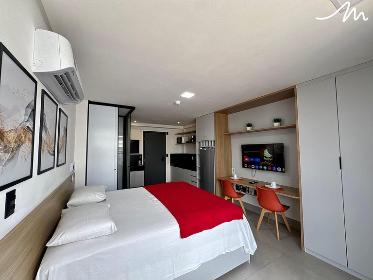 Aconchegante flat no Get By Side (MH)