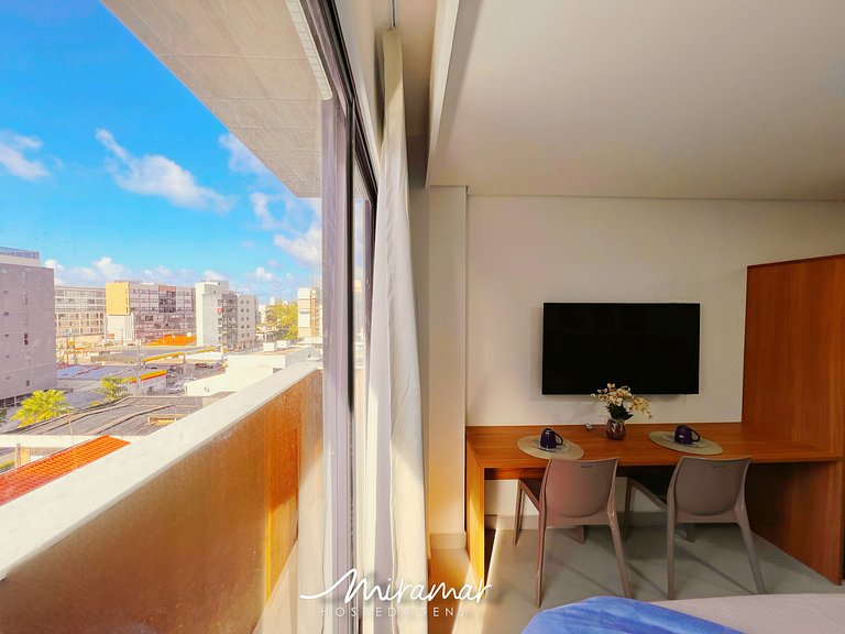 Flat c/ Varanda e Vista Piscina-Bessa - MH
