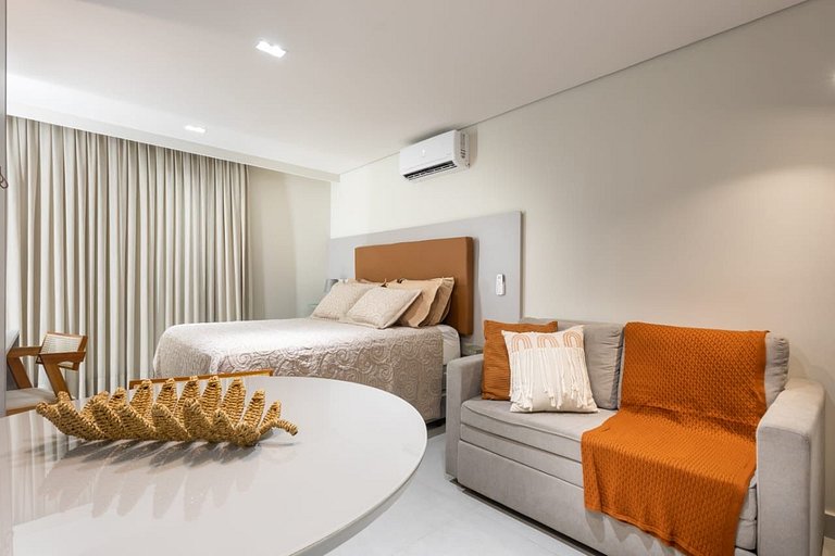 Moderno Flat p/ 6 pessoas -Bessa