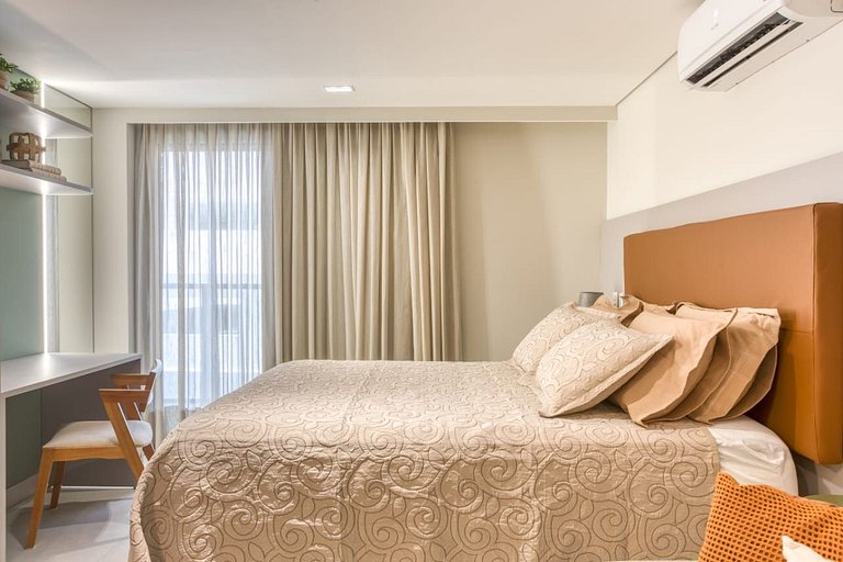 Moderno Flat p/ 6 pessoas -Bessa