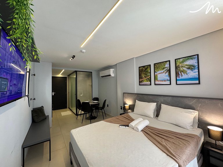 Flat com Varanda Térrea Alta Garden- Miramar