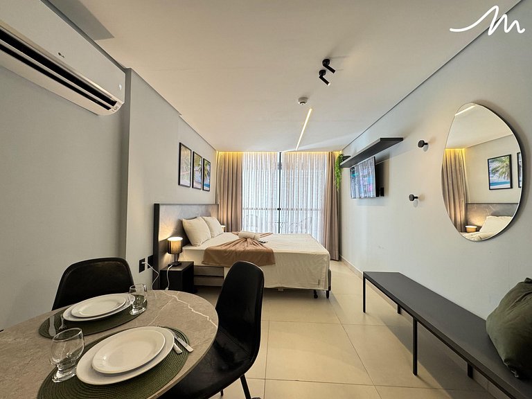 Flat com Varanda Térrea Alta Garden- Miramar