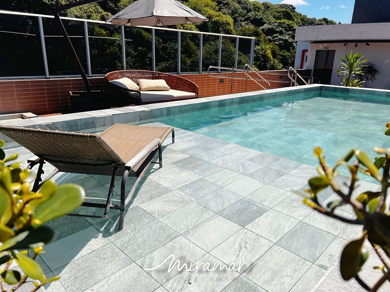 Flat com Terraço em Cabo Branco-Miramar