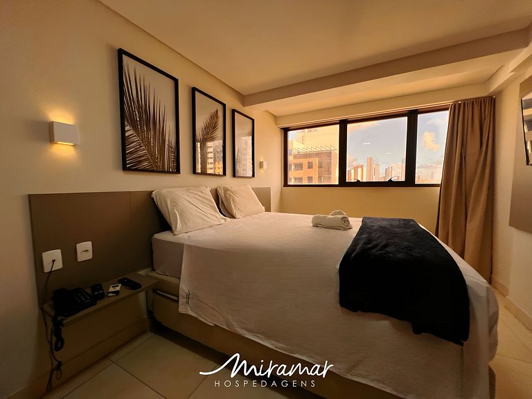 Studio no Gold Flat Manaíra -Miramar Hospedagens