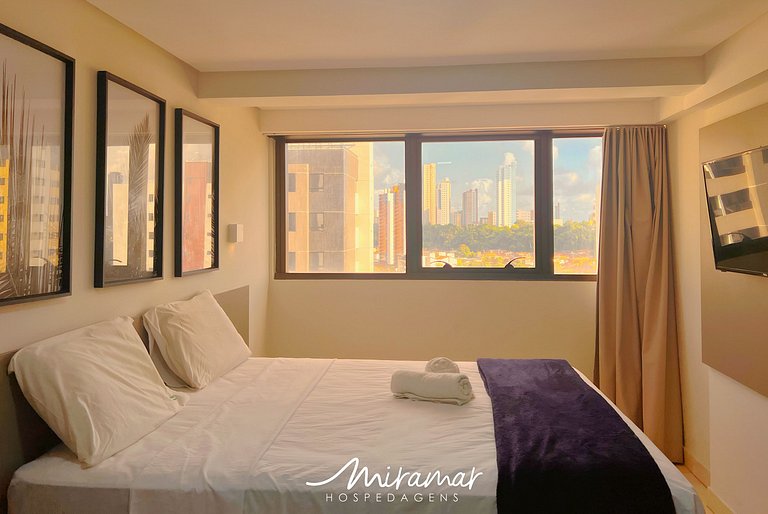 Studio no Gold Flat Manaíra -Miramar Hospedagens