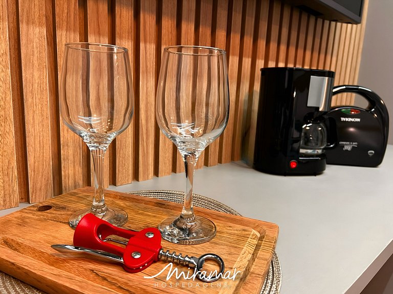 Flat com Terraço Beach Haus – Miramar Hospedagens