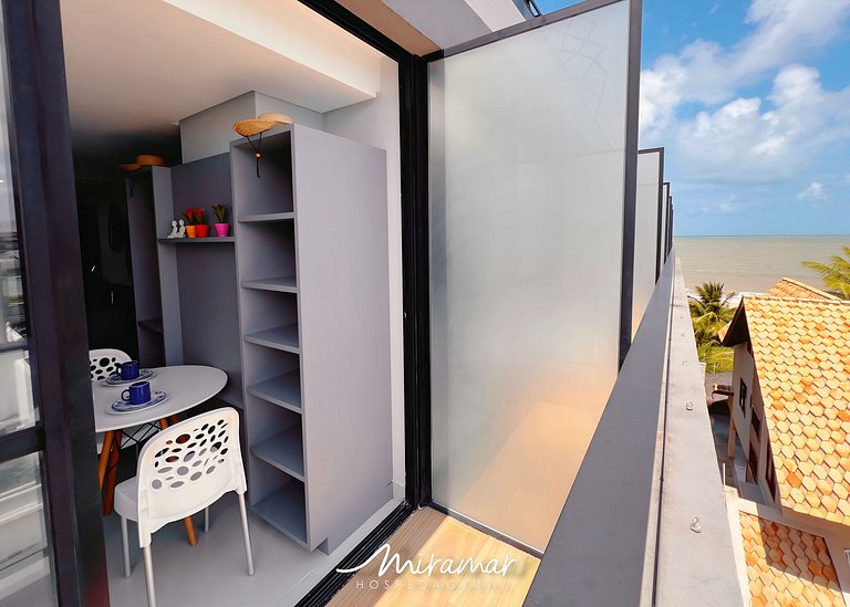 Flat c/Varanda Vista Mar Alta Garden - MH
