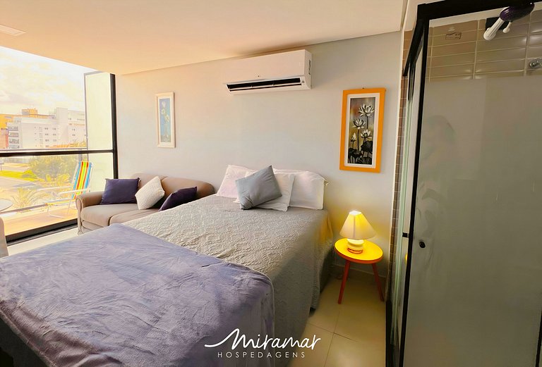 Flat c/Varanda Vista Mar Alta Garden - MH