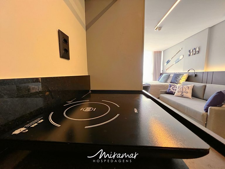 Flat Charmoso com Vista-Mar-Miramar