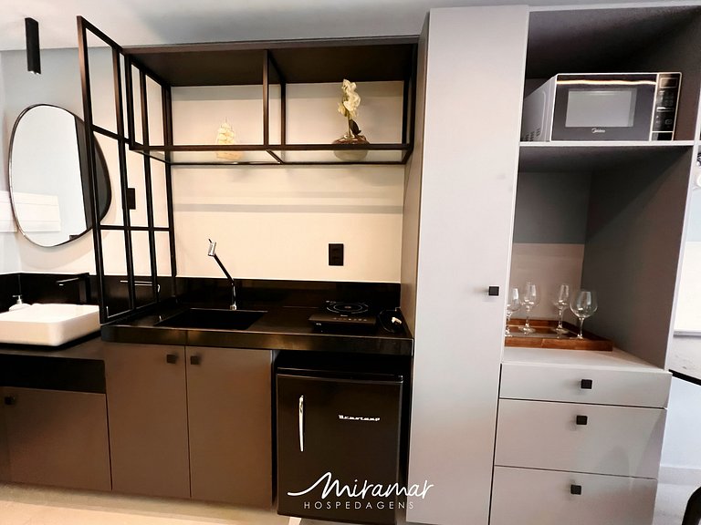 Flat Charmoso com Vista-Mar-Miramar