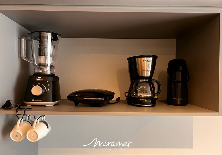 Flat Charmoso com Vista-Mar-Miramar