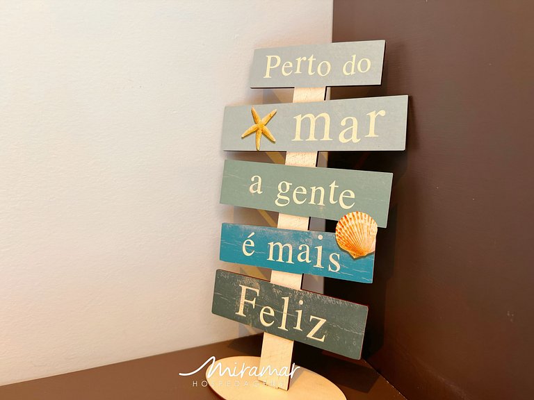 Flat Charmoso com Vista-Mar-Miramar