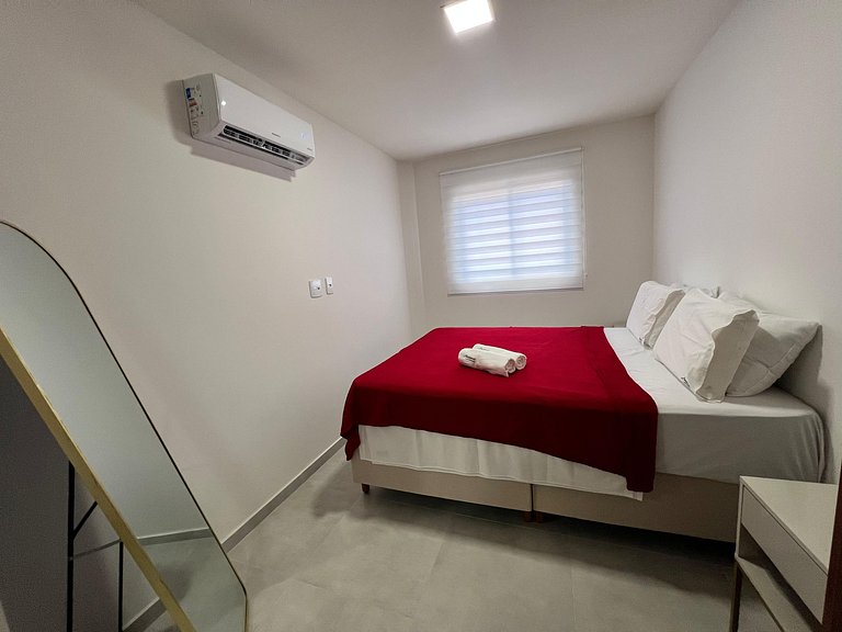 Apto com 2 quartos, Wi-Fi e ar-condicionado