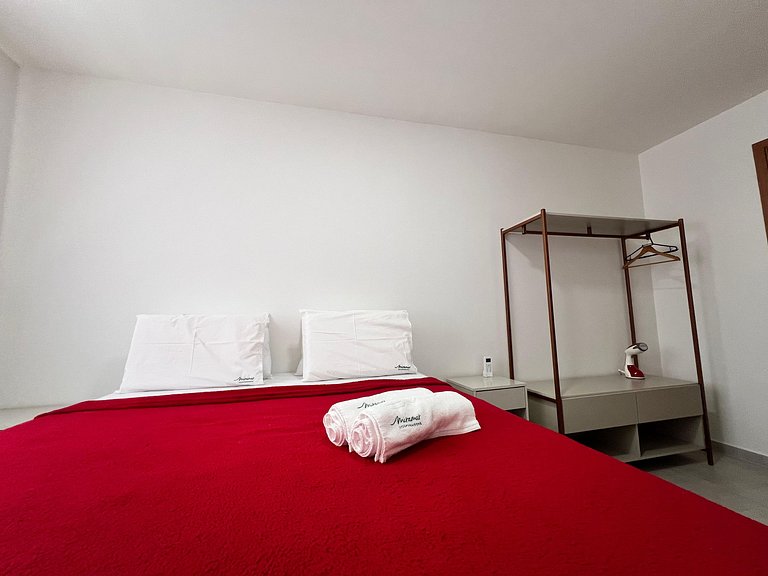 Apto com 2 quartos, Wi-Fi e ar-condicionado