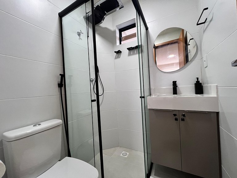 Apto com 2 quartos, Wi-Fi e ar-condicionado