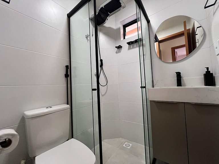 Apto com 2 quartos, Wi-Fi e ar-condicionado