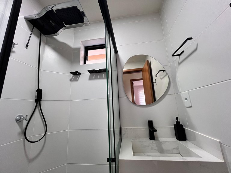 Apto com 2 quartos, Wi-Fi e ar-condicionado