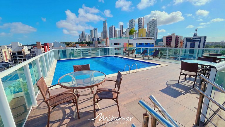 Apart. c/Varanda em Cabo Branco-Miramar