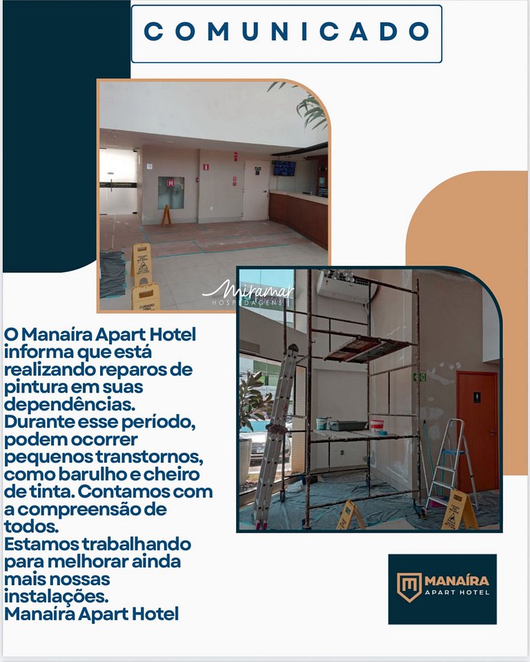 Studio no Gold Flat Manaíra -Miramar Hospedagens