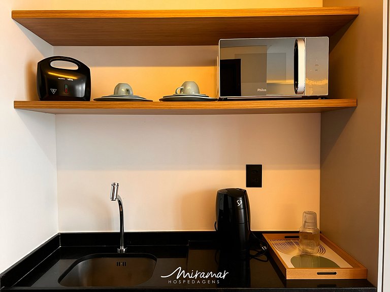 Flat para Casal c/ Varanda -Alta Marine