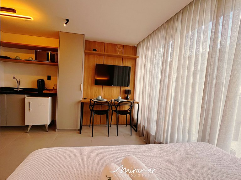 Flat para Casal c/ Varanda -Alta Marine