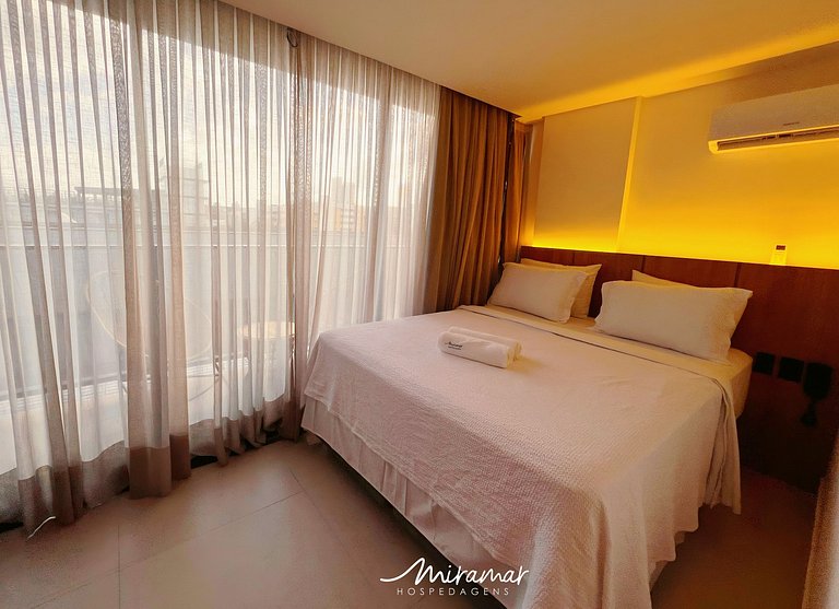 Flat para Casal c/ Varanda -Alta Marine