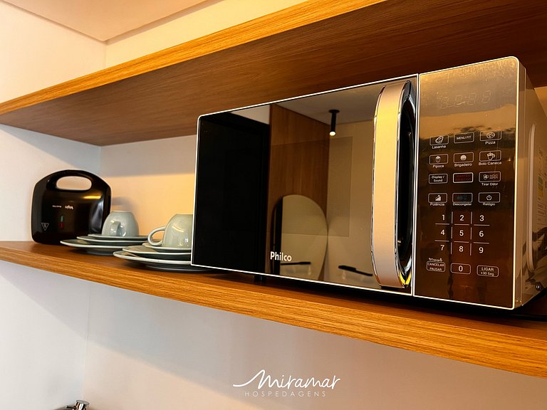 Flat para Casal c/ Varanda -Alta Marine