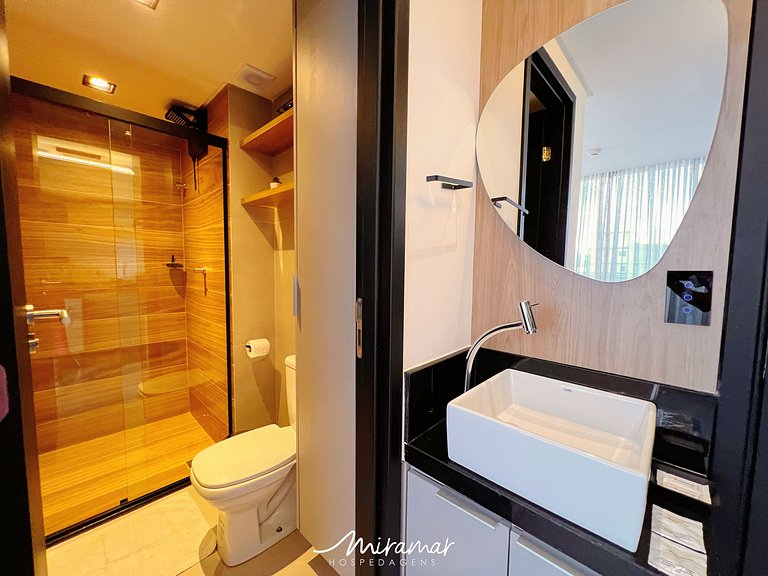 Flat para Casal c/ Varanda -Alta Marine