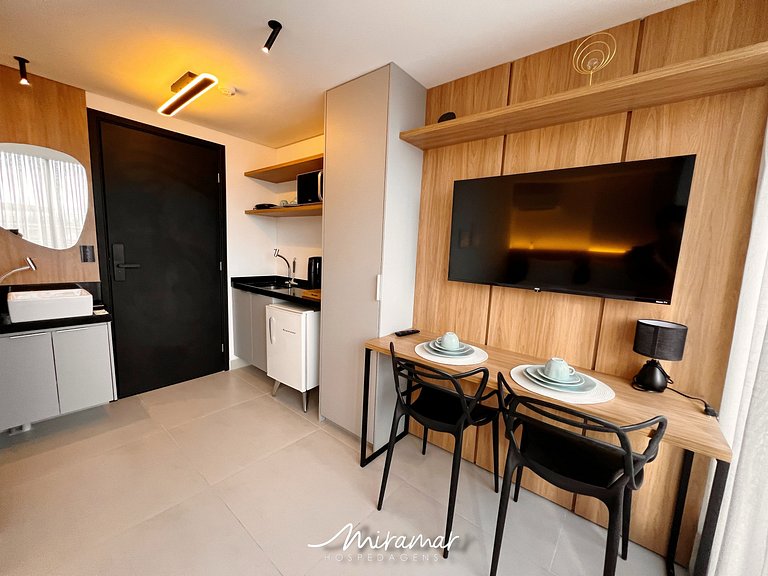 Flat para Casal c/ Varanda -Alta Marine