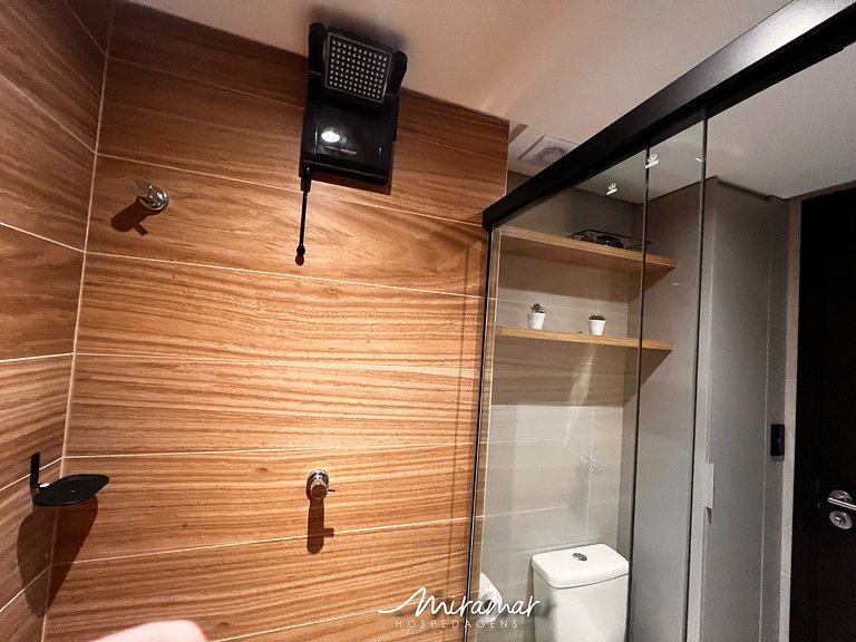 Flat para Casal c/ Varanda -Alta Marine