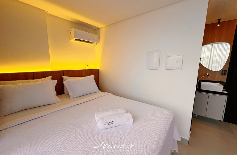 Flat para Casal c/ Varanda -Alta Marine