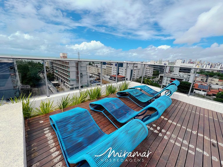 Flat Vista Mar c/Varanda p/2 pessoas no Box 150