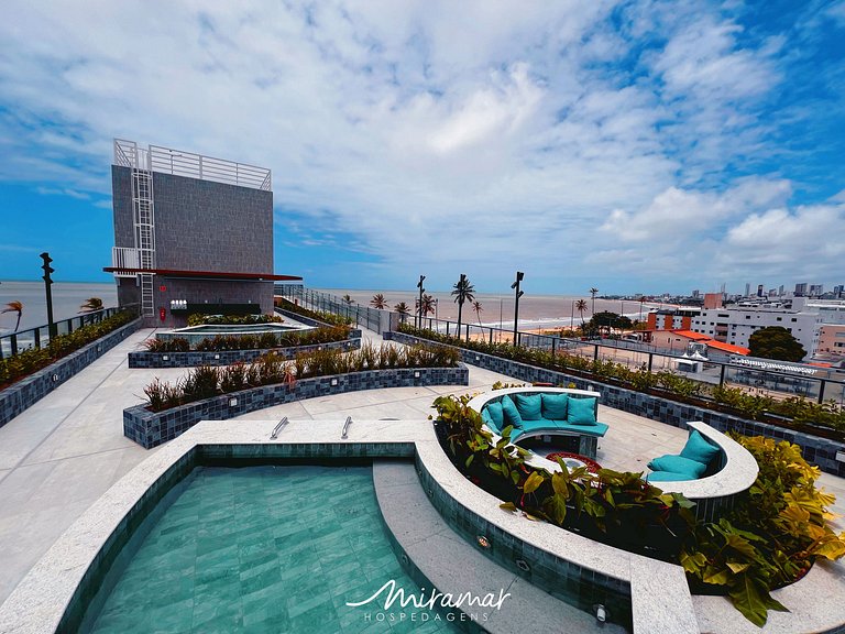 Flat Novo com varanda no Jardim Oceania - (MH)