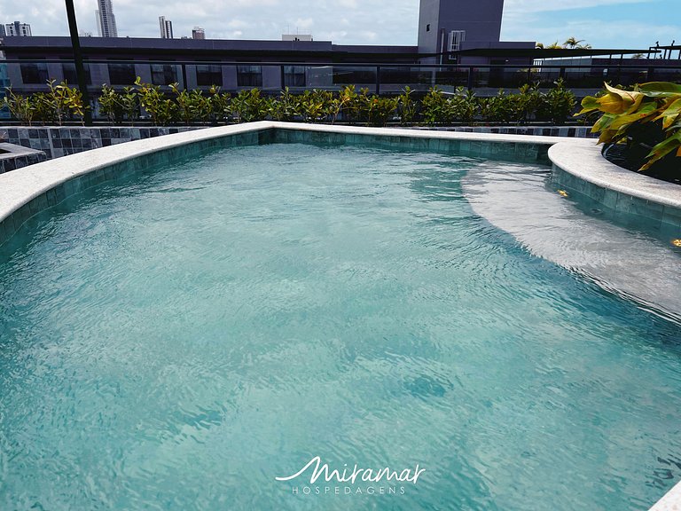 Flat com Varanda P/ 2 Jardim Oceania (MH)