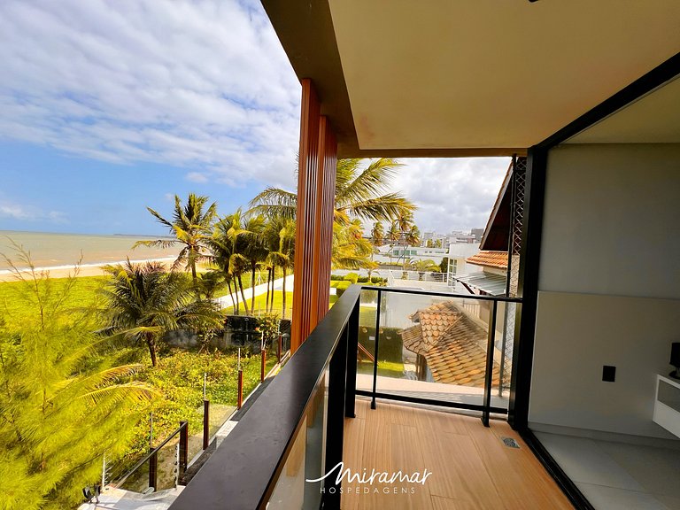 Flat p/ 2 pessoas Frente Mar- Pé Na Areia - MH