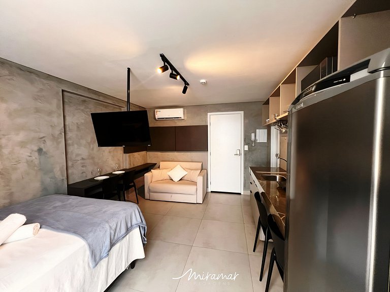 Flat p/ 4 Próximo a Praia no Ozean (MH)