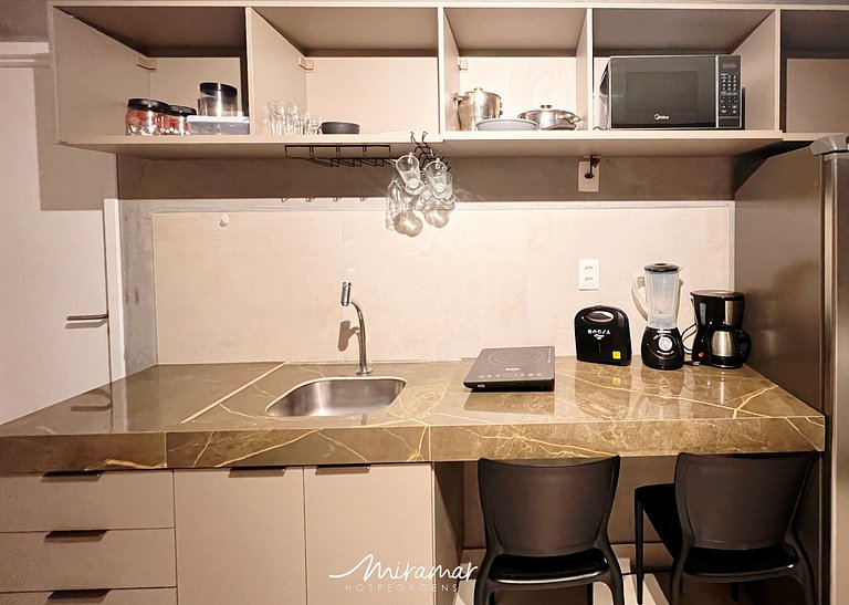 Flat p/ 4 Próximo a Praia no Ozean (MH)